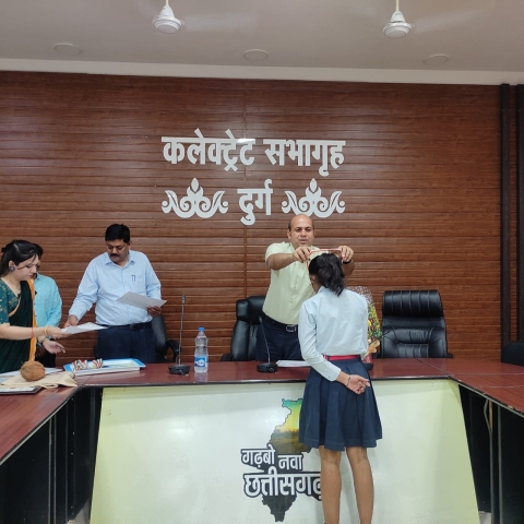 PSY Meritorious honor Durg Collectorate